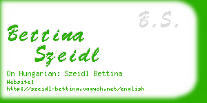 bettina szeidl business card